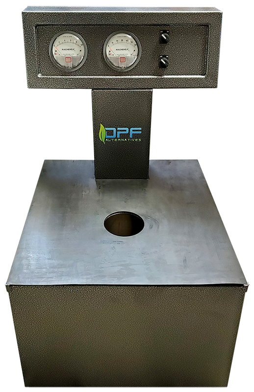 DPF cleaning equipment with DPF Alternatives - flow bench.